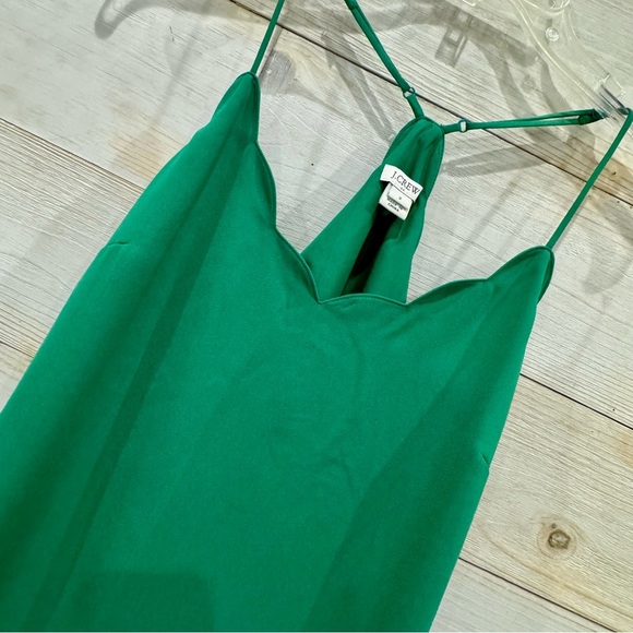 J. Crew green scalloped edge top ❤️ - Picture 3 of 6